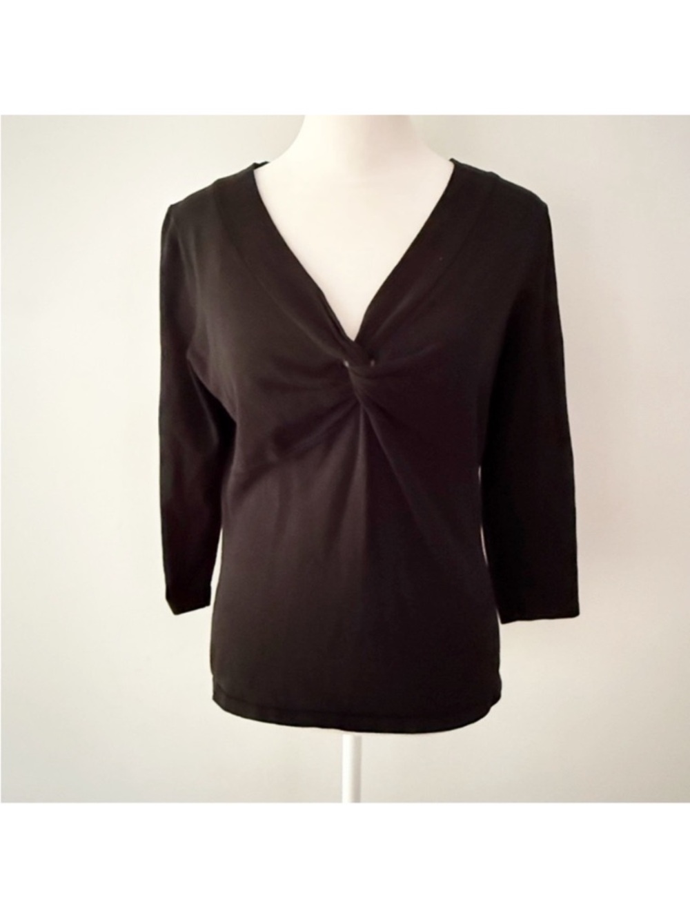 August Silk Women Y2K Babydoll Knot Sweater Medium Office Classic Preppy Twee